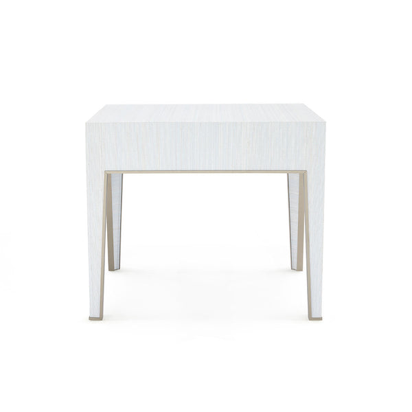 Madeline 1-Drawer Side Table, Platinum Shimmer