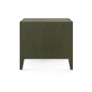 Madeline 3-Drawer Side Table, Deep Olive