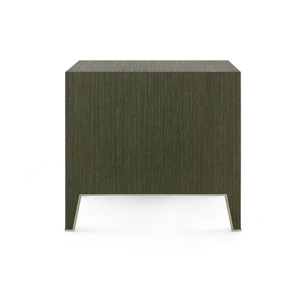 Madeline 3-Drawer Side Table, Deep Olive