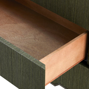 Madeline 3-Drawer Side Table, Deep Olive