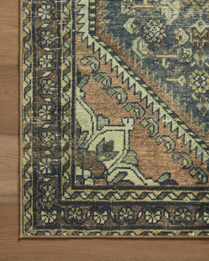 Magnolia Home by Joanna Gaines x Loloi Banks Rug - Denim / Clay-Blue Hand Home