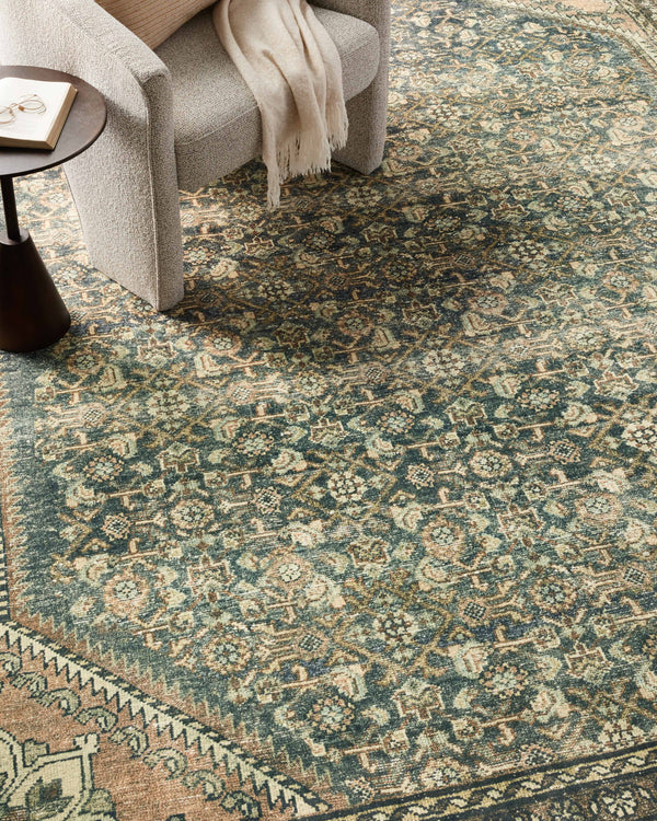 Magnolia Home by Joanna Gaines x Loloi Banks Rug - Denim / Clay-Blue Hand Home