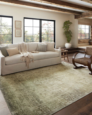 Magnolia Home by Joanna Gaines x Loloi Banks Rug - Natural / Granite-Blue Hand Home