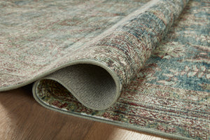 Magnolia Home by Joanna Gaines x Loloi Banks Rug - Ocean / Spice-Blue Hand Home