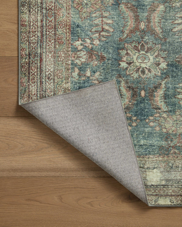 Magnolia Home by Joanna Gaines x Loloi Banks Rug - Ocean / Spice-Blue Hand Home
