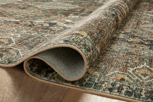 Magnolia Home by Joanna Gaines x Loloi Banks Rug - Spice / Blue-Blue Hand Home