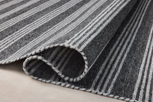 Magnolia Home by Joanna Gaines x Loloi Charlie Rug - Charcoal / Grey-Blue Hand Home
