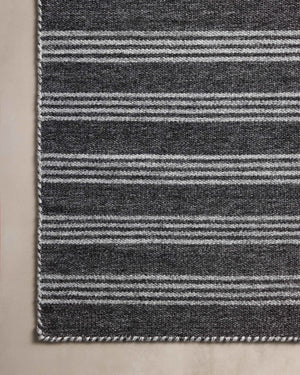 Magnolia Home by Joanna Gaines x Loloi Charlie Rug - Charcoal / Grey-Blue Hand Home