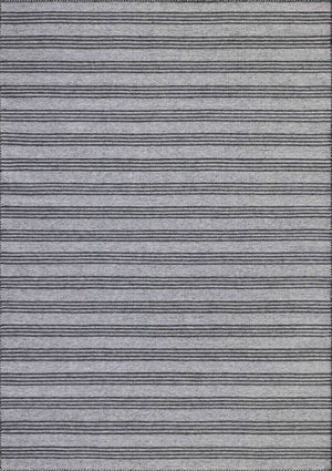 Magnolia Home by Joanna Gaines x Loloi Charlie Rug - Dove / Charcoal-Blue Hand Home
