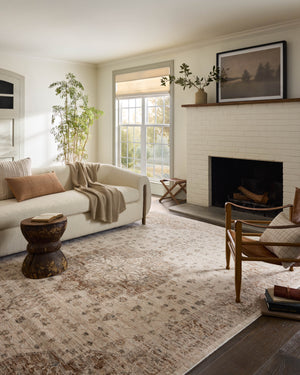 Magnolia Home by Joanna Gaines x Loloi Junie Rug - Natural / Clay-Blue Hand Home