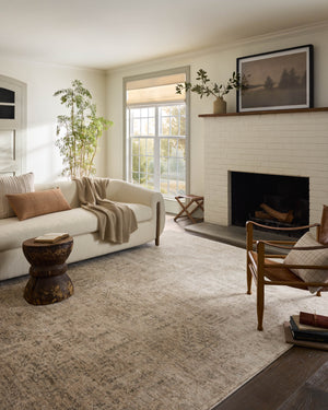 Magnolia Home by Joanna Gaines x Loloi Junie Rug - Oatmeal / Smoke-Blue Hand Home