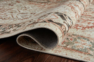 Magnolia Home by Joanna Gaines x Loloi Lenna Rug - Rust / Charcoal-Blue Hand Home
