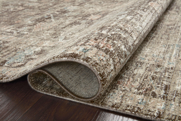 Magnolia Home by Joanna Gaines x Loloi Millie Rug - Charcoal / Dove-Blue Hand Home