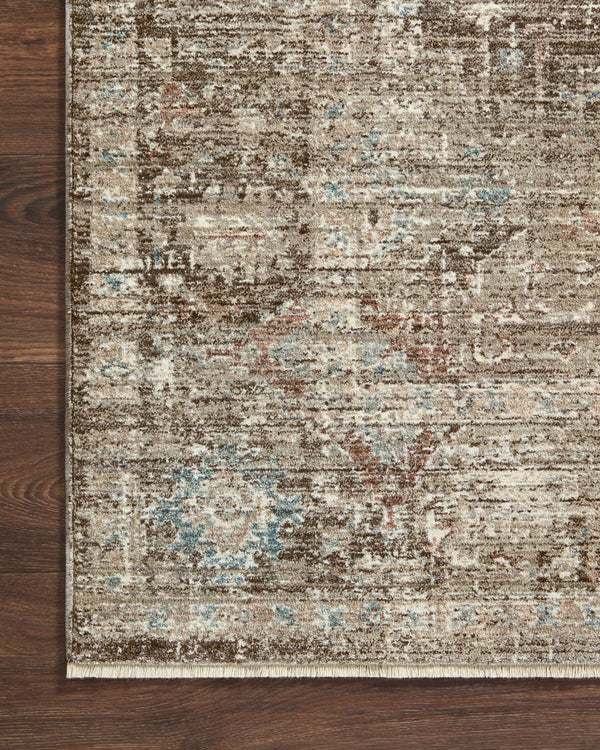 Magnolia Home by Joanna Gaines x Loloi Millie Rug - Charcoal / Dove-Blue Hand Home