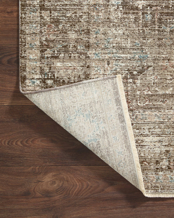 Magnolia Home by Joanna Gaines x Loloi Millie Rug - Charcoal / Dove-Blue Hand Home