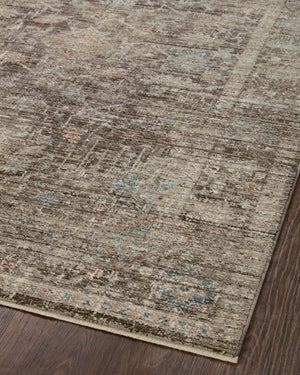 Magnolia Home by Joanna Gaines x Loloi Millie Rug - Charcoal / Dove-Blue Hand Home