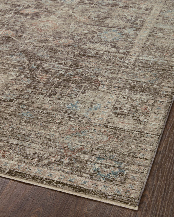 Magnolia Home by Joanna Gaines x Loloi Millie Rug - Charcoal / Dove-Blue Hand Home