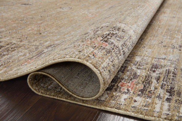 Magnolia Home by Joanna Gaines x Loloi Millie Rug - Gold / Charcoal-Blue Hand Home