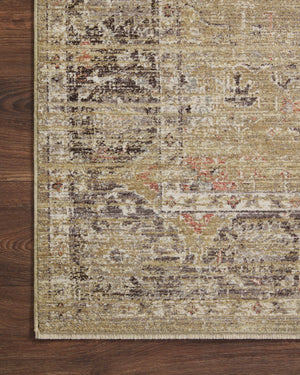 Magnolia Home by Joanna Gaines x Loloi Millie Rug - Gold / Charcoal-Blue Hand Home