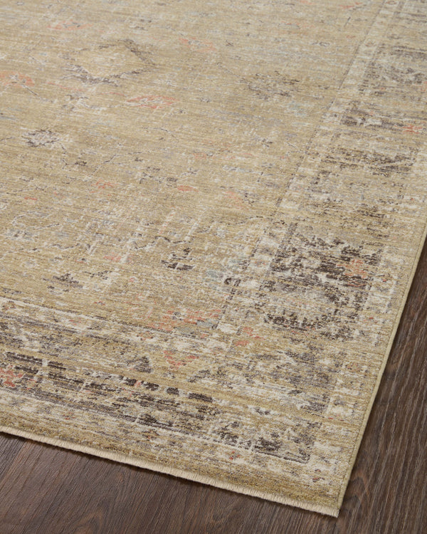 Magnolia Home by Joanna Gaines x Loloi Millie Rug - Gold / Charcoal-Blue Hand Home