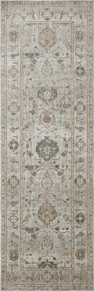 Magnolia Home by Joanna Gaines x Loloi Millie Rug - Sky / Gold-Blue Hand Home