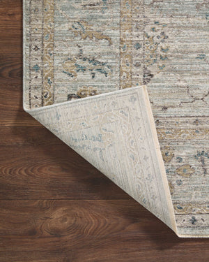 Magnolia Home by Joanna Gaines x Loloi Millie Rug - Sky / Gold-Blue Hand Home