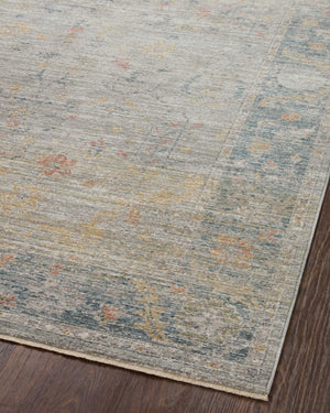 Magnolia Home by Joanna Gaines x Loloi Millie Rug - Slate / Multi-Blue Hand Home