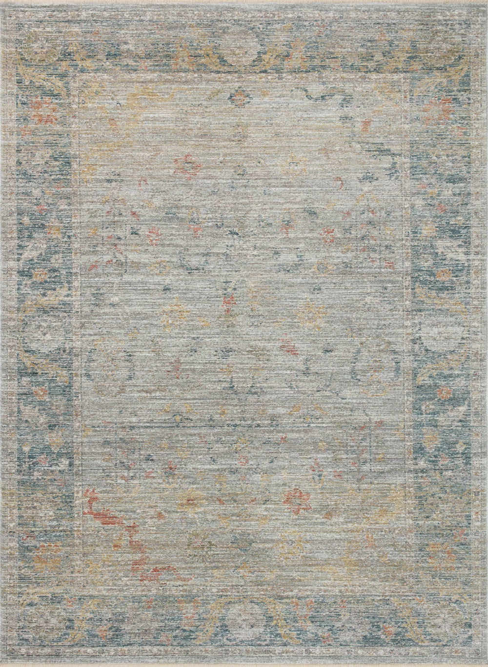 Magnolia Home by Joanna Gaines x Loloi Millie Rug - Slate / Multi-Blue Hand Home