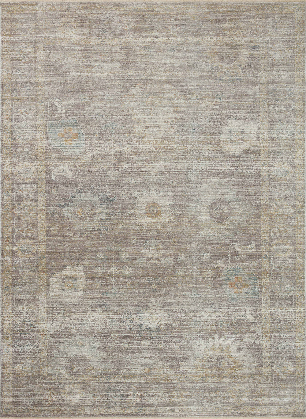 Magnolia Home by Joanna Gaines x Loloi Millie Rug - Stone / Natural-Blue Hand Home