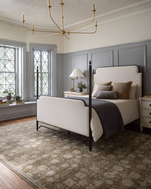 Magnolia Home by Joanna Gaines x Loloi Mona Rug - Bark / Natural-Blue Hand Home
