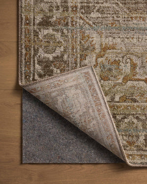 Magnolia Home by Joanna Gaines x Loloi Mona Rug - Bark / Sunrise-Blue Hand Home