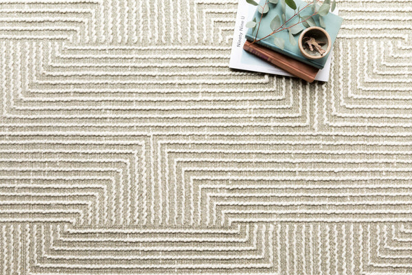 Magnolia Home by Joanna Gaines x Loloi Newton Rug - Sage / Ivory-Blue Hand Home