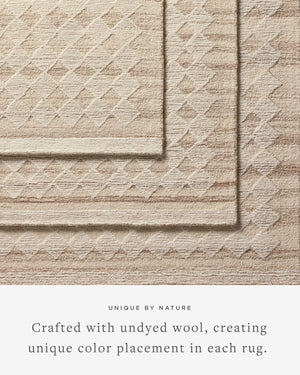 Magnolia Home by Joanna Gaines x Loloi Rae Rug - Natural / Ivory-Blue Hand Home