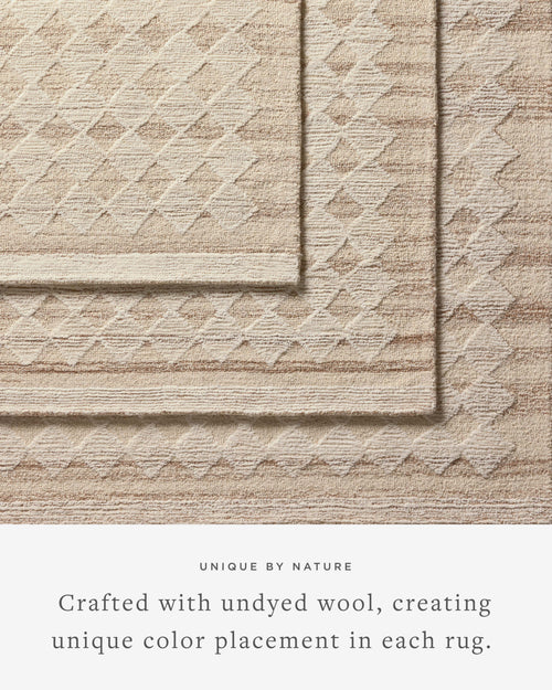 Magnolia Home by Joanna Gaines x Loloi Rae Rug - Natural / Ivory-Blue Hand Home