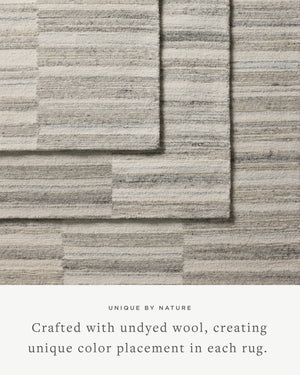 Magnolia Home by Joanna Gaines x Loloi Rae Rug - Stone / Ivory-Blue Hand Home