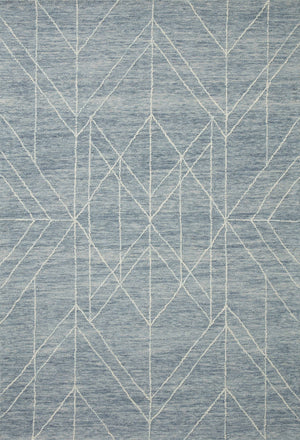 Magnolia Home by Joanna Gaines x Loloi Sarah Rug - Denim-Blue Hand Home