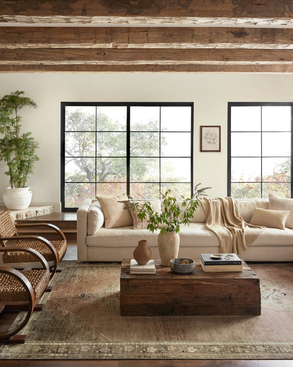 Magnolia Home by Joanna Gaines x Loloi Sinclair Rug - Clay / Tobacco-Blue Hand Home