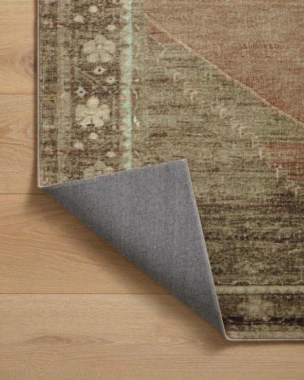 Magnolia Home by Joanna Gaines x Loloi Sinclair Rug - Clay / Tobacco-Blue Hand Home