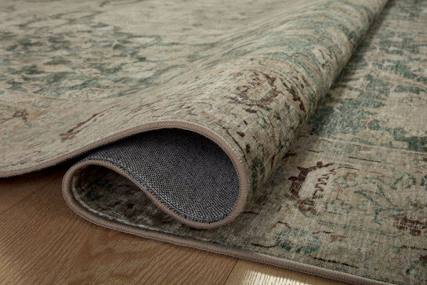 Magnolia Home by Joanna Gaines x Loloi Sinclair Rug - Jade / Sand-Blue Hand Home