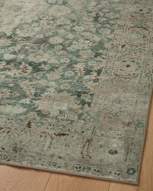 Magnolia Home by Joanna Gaines x Loloi Sinclair Rug - Jade / Sand-Blue Hand Home