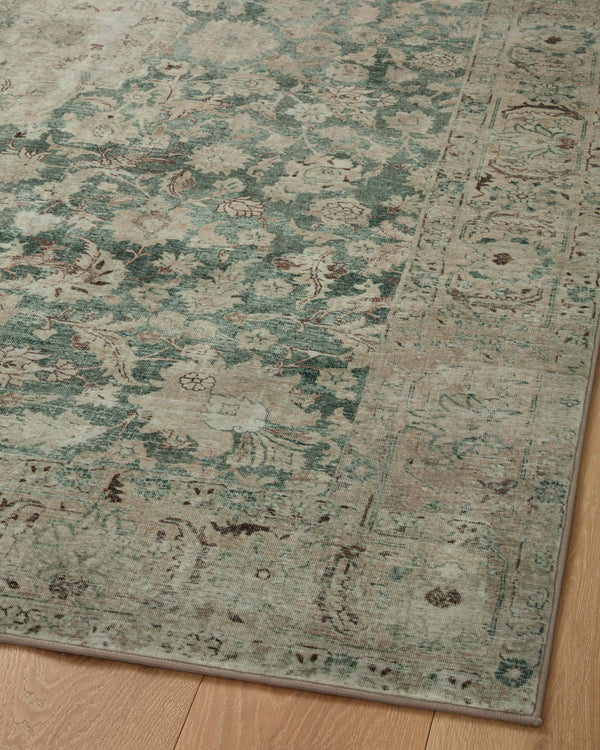 Magnolia Home by Joanna Gaines x Loloi Sinclair Rug - Jade / Sand-Blue Hand Home