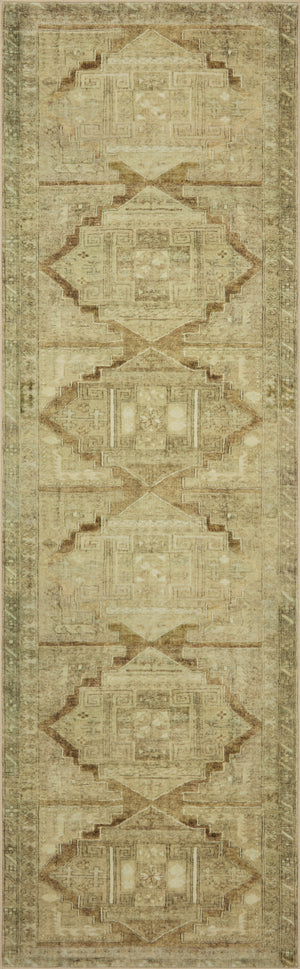 Magnolia Home by Joanna Gaines x Loloi Sinclair Rug - Khaki / Tobacco-Blue Hand Home