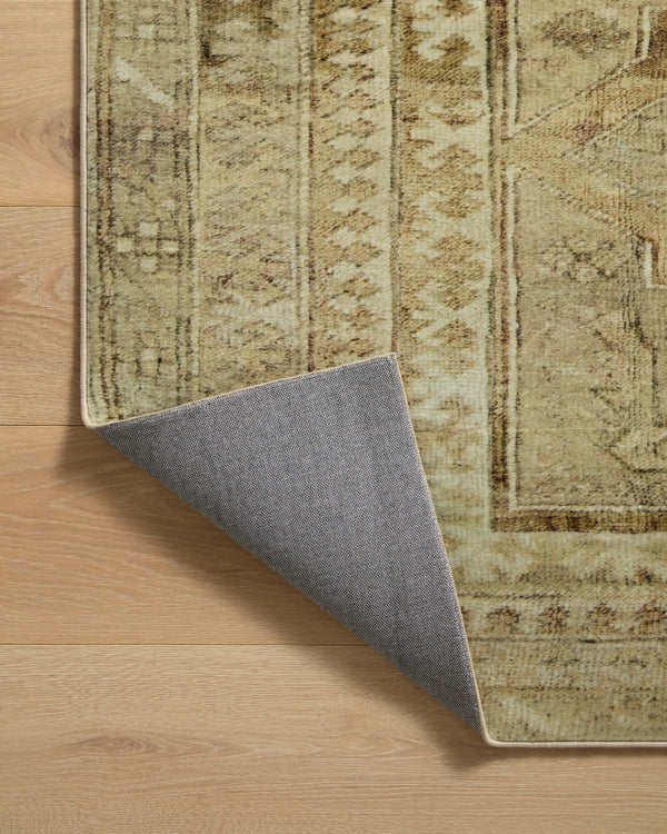 Magnolia Home by Joanna Gaines x Loloi Sinclair Rug - Khaki / Tobacco-Blue Hand Home