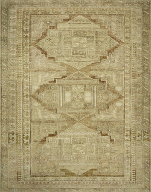 Magnolia Home by Joanna Gaines x Loloi Sinclair Rug - Khaki / Tobacco-Blue Hand Home