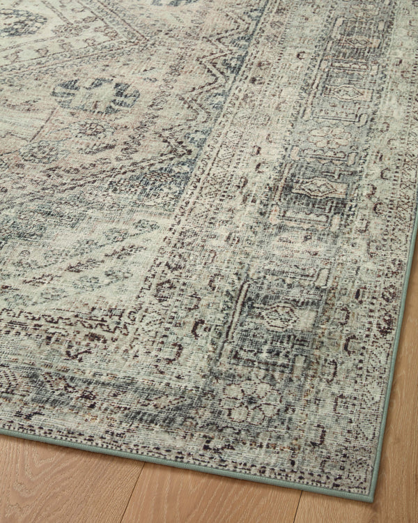 Magnolia Home by Joanna Gaines x Loloi Sinclair Rug - Natural / Sage-Blue Hand Home
