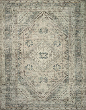 Magnolia Home by Joanna Gaines x Loloi Sinclair Rug - Natural / Sage-Blue Hand Home