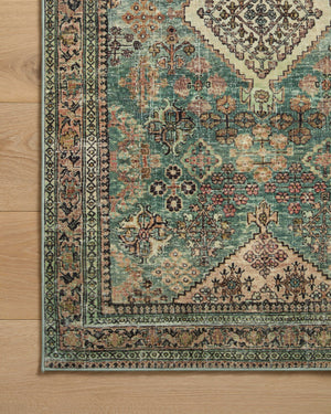 Magnolia Home by Joanna Gaines x Loloi Sinclair Rug - Turquoise / Multi-Blue Hand Home