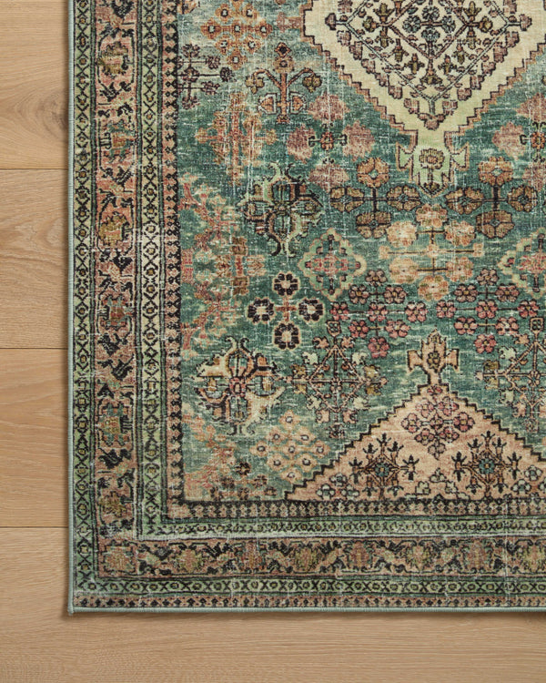 Magnolia Home by Joanna Gaines x Loloi Sinclair Rug - Turquoise / Multi-Blue Hand Home
