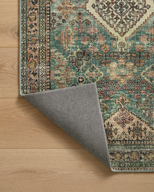 Magnolia Home by Joanna Gaines x Loloi Sinclair Rug - Turquoise / Multi-Blue Hand Home