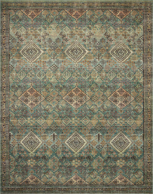 Magnolia Home by Joanna Gaines x Loloi Sinclair Rug - Turquoise / Multi-Blue Hand Home